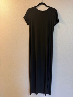 Michael Kors Black Short-Sleeve Maxi Dress